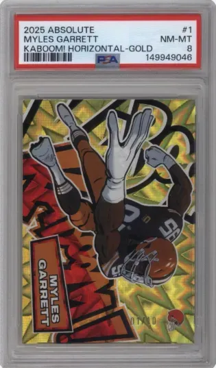 2025 ABSOLUTE MYLES GARRETT KABOOM HORIZONTAL GOLD