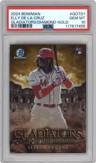 2024 BOWMAN ELLY DE LA CRUZ GLADIATORS DIAMOND-GOLD