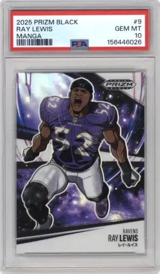 2025 PRIZM BLACK RAY LEWIS MANGA