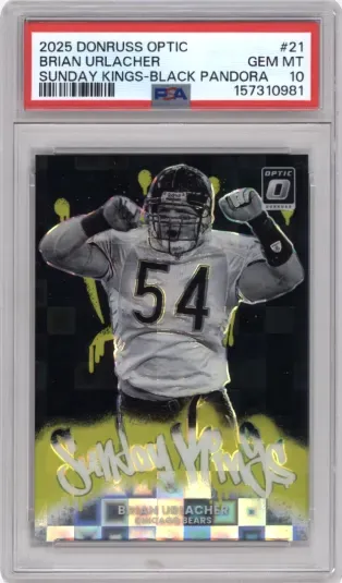 2025 DONRUSS OPTIC BRIAN URLACHER SUNDAY KINGS BLACK PANDORA