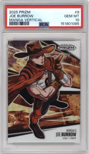 2025 PRIZM JOE BURROW MANGA VERTICAL 151801085
