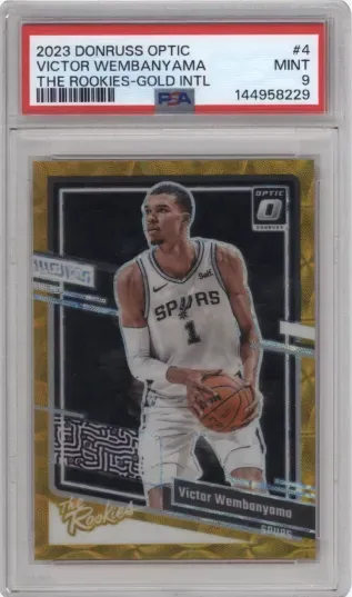 2023 DONRUSS OPTIC VICTOR WEMBANYAMA THE ROOKIES-GOLD INTL