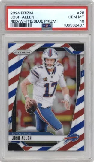 2024 PRIZM JOSH ALLEN RED WHITE BLUE PRIZM
