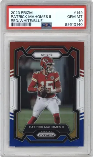 2023 PRIZM PATRICK MAHOMES II RED WHITE BLUE