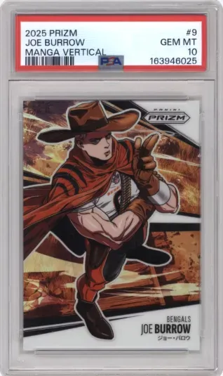 2025 PRIZM JOE BURROW MANGA VERTICAL 163946025