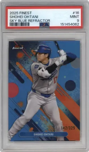 2025 FINEST SHOHEI OHTANI SKY BLUE REFRACTOR
