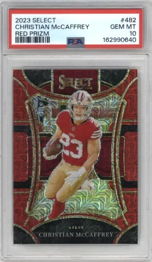 2023 SELECT CHRISTIAN McCAFFREY RED PRIZM