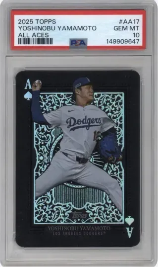 2025 TOPPS YOSHINOBU YAMAMOTO ALL ACES