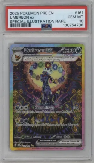 2025 POKEMON PRE EN UMBREON ex SPECIAL ILLUSTRATION RARE