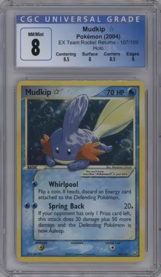 Mudkip Pokemon (2004) EX Team Rocket Returns