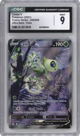 Celebi V Pokemon (2021) Fusion Strike Ultra Rare-Holo