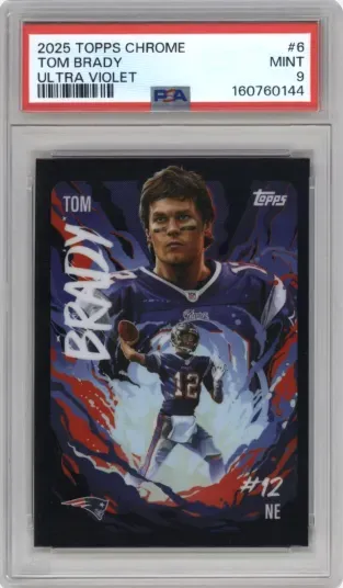 2025 TOPPS CHROME TOM BRADY ULTRA VIOLET