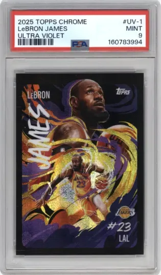 2025 TOPPS CHROME LeBRON JAMES ULTRA VIOLET