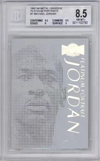 1997-98 METAL UNIVERSE PLATINUM PORTRAITS #1 MICHAEL JORDAN