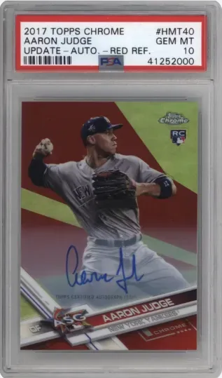 2017 TOPPS CHROME AARON JUDGE UPDATE - AUTO. -RED REF.