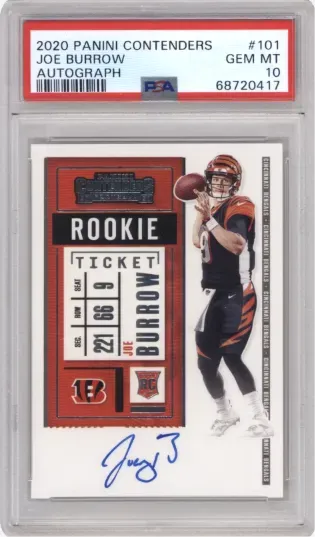 2020 PANINI CONTENDERS JOE BURROW AUTOGRAPH