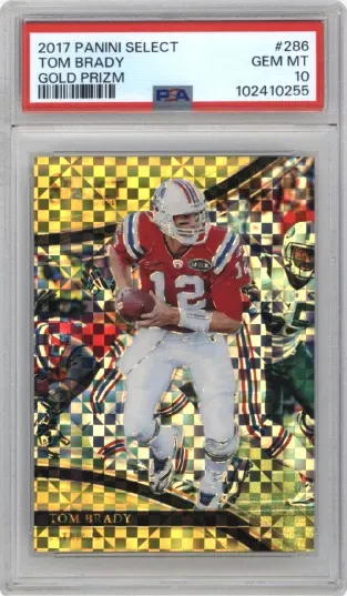 2017 PANINI SELECT TOM BRADY GOLD PRIZM