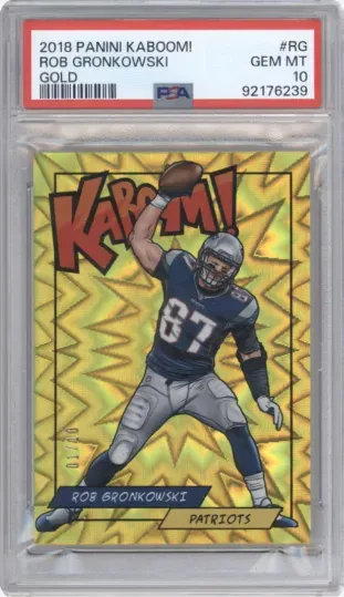 2018 PANINI KABOOM! ROB GRONKOWSKI GOLD