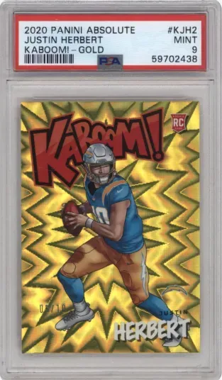 2020 PANINI ABSOLUTE JUSTON HERBERT KABOOM GOLD