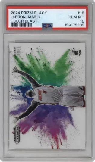 2024 PRIZM BLACK LeBRON JAMES COLOR BLAST