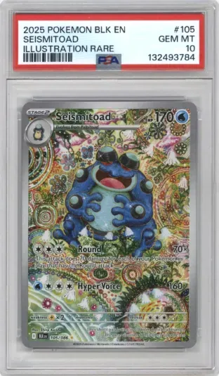 2025 POKEMON BLK EN SEISMITOAD ILLUSTRATION RARE