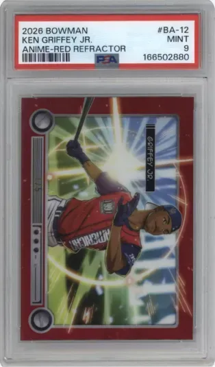 2026 BOWMAN KEN GRIFFEY JR. ANIME-RED REFRACTOR
