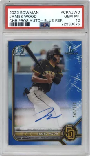 2022 BOWMAN JAMES WOOD CHR.PROS.AUTO-BLUE REF.