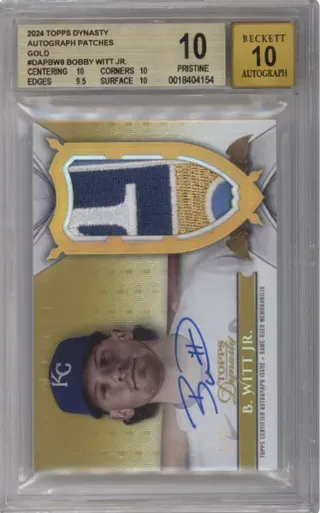 2024 TOPPS DYNASTY AUTOGRAPH PATCHES GOLD #DAPBW8 BOBBY WITT JR.