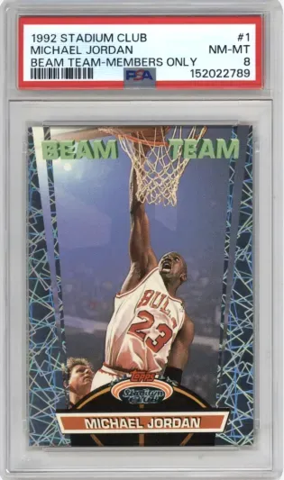 1992 STADIUM CLUB MICHAEL JORDAN BEAM TEAM-MEMBERS ONLY
