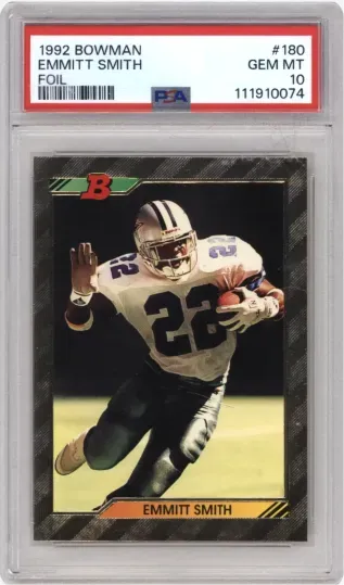 1992 BOWMAN EMMITT SMITH FOIL