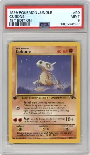 1999 POKEMON JUNGLE CUBONE 1ST EDITION