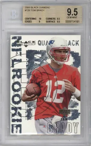 2000 BLACK DIAMOND #126 TOM BRADY