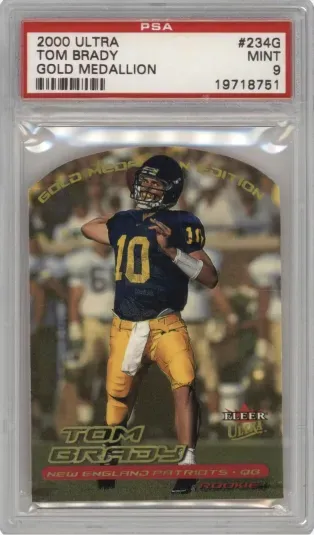 2000 ULTRA TOM BRADY GOLD MEDALLION