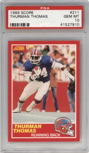 1989 SCORE THURMAN THOMAS