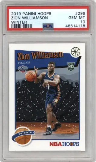 2019 PANINI HOOPS ZION WILLIAMSON WINTER