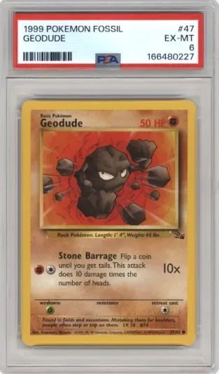 1999 POKEMON FOSSIL GEODUDE
