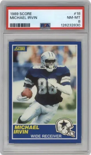 1989 SCORE MICHAEL IRVIN