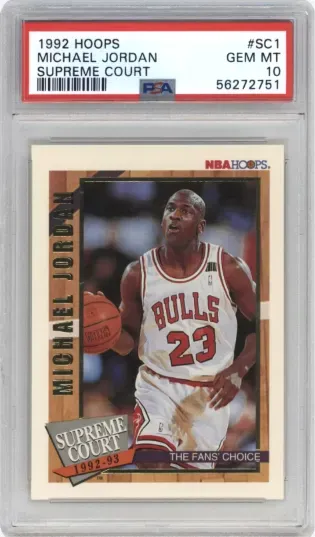 1992 HOOPS MICHAEL JORDAN SUPREME COURT