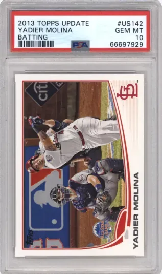 2013 TOPPS UPDATE YADIER MOLINA BATTING
