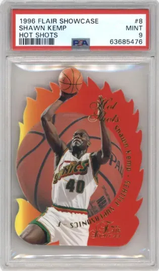 1996 FLAIR SHOWCASE SHAWN KEMP HOT SHOTS