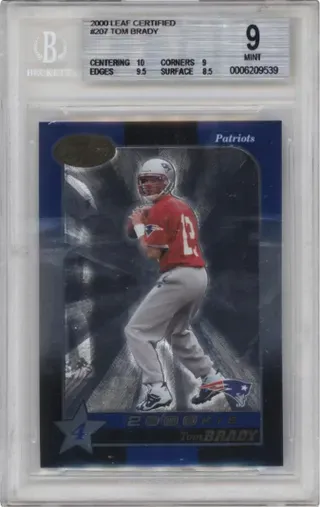 2000 LEAF CERTIFIED #207 TOM BRADY
