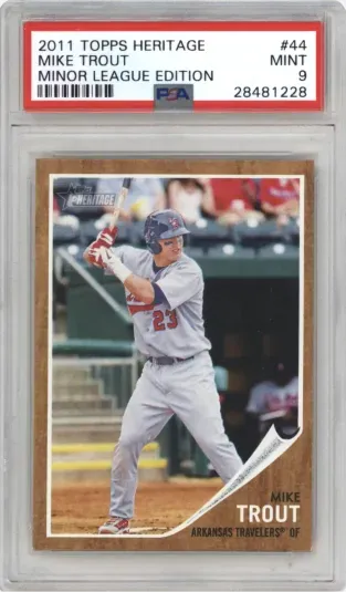 2011 TOPPS HERITAGE MIKE TROUT MINOR LEAGUE EDITION
