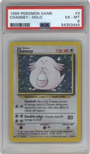 1999 POKEMON GAME CHANSEY-HOLO