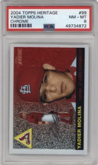 2004 TOPPS HERITAGE YADIER MOLINA CHROME