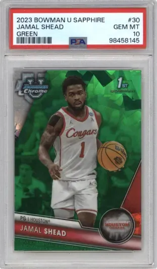 2023 BOWMAN U SAPPHIRE JAMAL SHEAD GREEN
