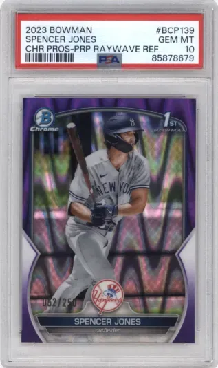 2023 BOWMAN SPENCER JONES CHR PROS-PRP RAYWAVE REF