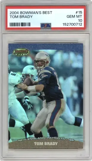 2004 BOWMAN'S BEST TOM BRADY