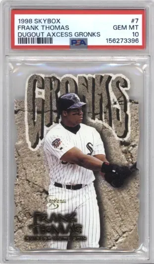 1998 SKYBOX FRANK THOMAS DUGOUT AXCESS GRONKS