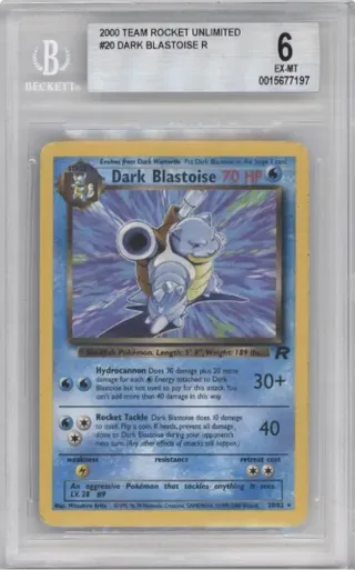 2000 TEAM ROCKET UNLIMITED DARK BLASTOISE R