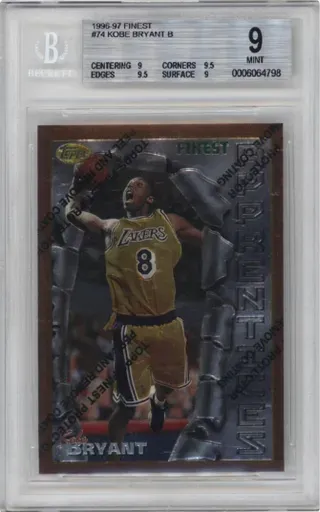 1996-97 FINEST #74 KOBE BRYANT B